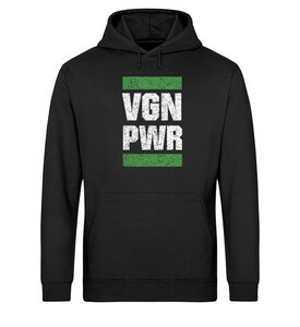 VGN PWR - Unisex Organic Hoodie - Team Vegan