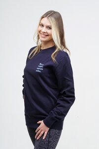 Unisex Sweatshirt "VOICE" Bio-Baumwolle Blau - YogiLiebe
