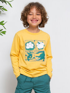 Kinder Langarm-Shirt Kroko reine Bio-Baumwolle - Kite Clothing