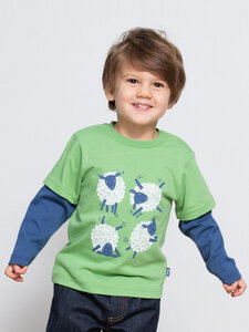 Baby und Kinder Langarm-Shirt Purzel-Schäfchen reine Bio-Baumwolle - Kite Clothing