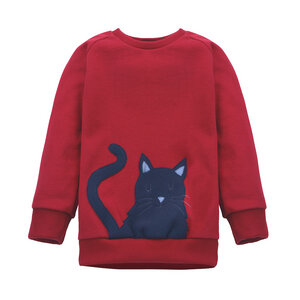 Sweatshirt mit Katze für Kinder - internaht