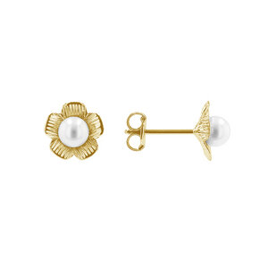 Romantische goldene Ohrringe mit Perlen Caroline - Eppi