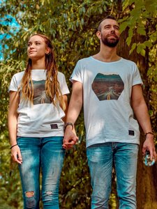 Unisex Shirt Soulcover HIT THE ROAD T-SHIRT UNISEX Handvernäht - Soulcover
