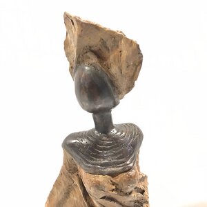 Bronze-Skulptur "Femme du Sahel" by Patrice Balma Unikate - 36-42 cm, versch. Farben - Moogoo Creative Africa