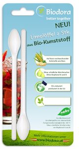 Veganer Limolöffel aus Biokunststoff 2er Set - Biodora
