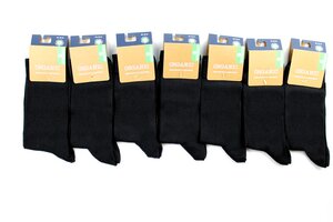 GOTS zertifizierte Biobaumwolle Socken schwarz "in 7er Pack" - Bruno Barella