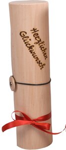 Furnierte Weinhülle (Furnierrolle), Verpackung aus Holz - Gasplmayr - Freude mit Holz
