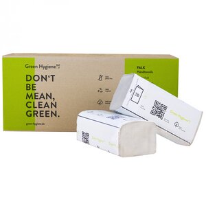Green Hygiene Papierhandtücher FALK, 1-lagig, 5.000 Tücher, V-Falz - Green Hygiene