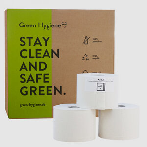 Green Hygiene Toilettenpapier KORDULA, 3-lagig, 36 Rollen, 400 Blatt - Green Hygiene