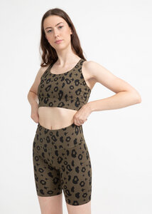 Bike Shorts in Leopard Print - boochen
