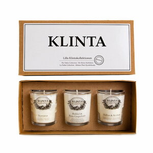 Duftkerzen und Raumerfrischer Geschenkbox - 3er Set - KLINTA