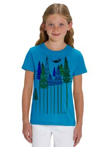Kinder T-Shirt Wood Girl Bio Fair - FellHerz