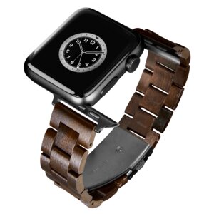 LAiMER Smartwatch Uhrband BUDAPEST - Sandelholz - kompatibel mit Apple Watch - Laimer