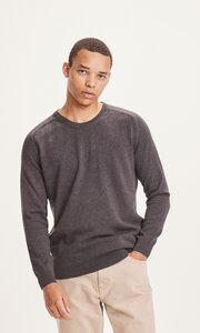 Pullover - "FIELD O-Neck Long Stable Knit" - aus Pima-Biobaumwolle - KnowledgeCotton Apparel