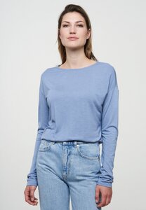 Damen Langarmshirt aus weichem ECOVERO | Longsleeve FUCHSIA - recolution
