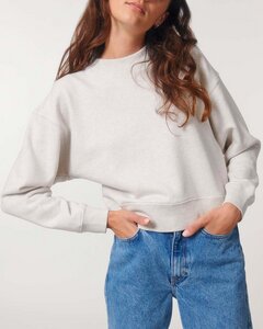 Kurz geschnittener Damen Bio Pullver, Frauen Sweatshirt aus 100% Baumwolle (Bio) - YTWOO