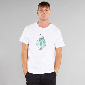 T-shirt Stockholm Snoopy Earth White - DEDICATED