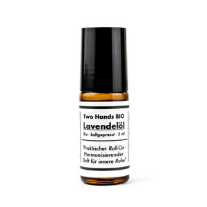 Lavendelöl - Ätherisches Öl - Bio - Roll-On - 5 ml - Two Hands BIO