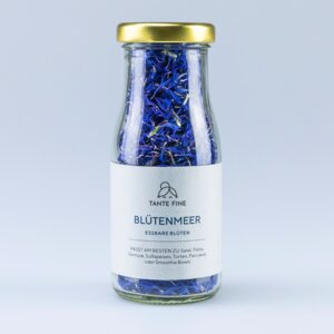 Bio BLÜTENMEER - essbare getrocknete Kornblumenblüten - Tante Fine