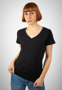 Damen T-Shirt mit V- Ausschnitt aus 100% Biobaumwolle GOTS - TORLAND