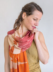 Weicher Schal aus 100% Bio-Baumwolle – Clouds - Djian Collection