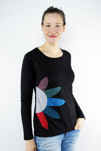 Fairtrade Damen Langarmshirt aus Bio-Baumwolle Caja - NEPALAYA