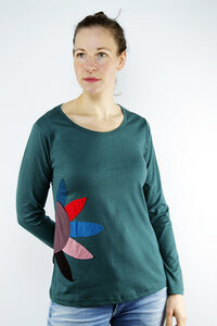 Fairtrade Damen Langarmshirt aus Bio-Baumwolle Caja - NEPALAYA