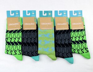 GOTS zertifizierte Biobaumwolle Socken in "5er Pack" bunte Muster - VNS Organic Socks