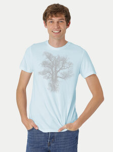 Bio-Herren-T-Shirt Chestnut - Peaces.bio - handbedruckte Biomode
