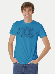 Bio-Herren-T-Shirt Sonnensystem - Peaces.bio - handbedruckte Biomode