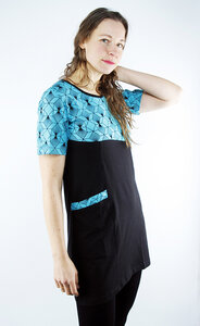 Fairtrade Damen Kurzarmkleid aus Bio-Baumwolle Hanni - NEPALAYA