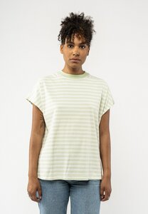 Damen T-Shirt MADHU gestreift aus reiner Bio-Baumwolle - MELAWEAR