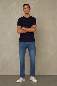 Straight-Fit Jeans aus 100% recycelter Baumwolle - Kong - Eco Recycled Blue Used - Kings Of Indigo