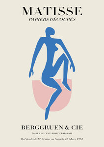 Poster / Leinwandbild - Matisse – Frau in blau - Photocircle