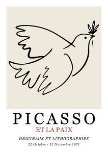 Poster / Leinwandbild - Picasso - Et La Paix - Photocircle