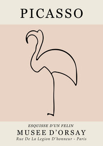 Poster / Leinwandbild - Picasso - Esquisse D'Un Felin - Photocircle