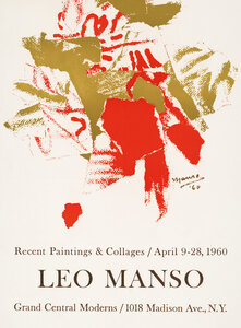 Poster / Leinwandbild - Leo Manso Ausstellungsposter von 1960 - Photocircle