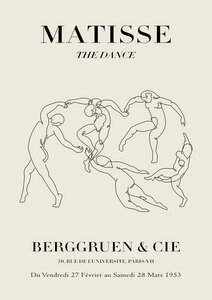 Poster / Leinwandbild - Matisse – The Dance, beige - Photocircle