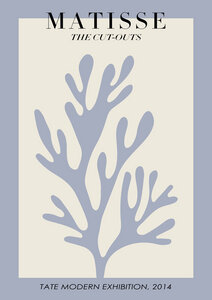 Poster / Leinwandbild - Matisse –  botanisches Design violett / beige - Photocircle