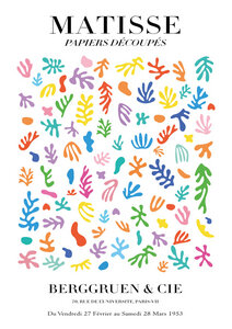 Poster / Leinwandbild - Matisse - Papiers Découpés, Farben - Photocircle