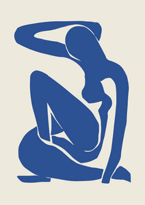Poster / Leinwandbild - Matisse – Woman in Blue - Photocircle