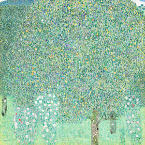 Poster / Leinwandbild - Gustav Klimt: Rosen unter Bäumen - Photocircle