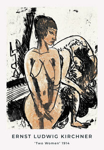 Poster / Leinwandbild - Zwei Frauen von Ernst Ludwig Kirchner - Photocircle
