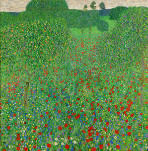 Poster / Leinwandbild - Blooming Poppy von Gustav Klimt - Photocircle