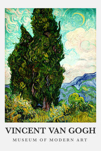 Poster / Leinwandbild - Vincent van Gogh: Zypressen - Photocircle