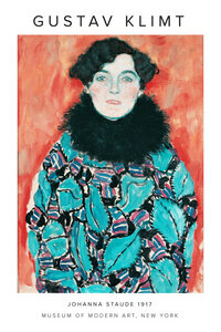 Poster / Leinwandbild - Gustav Klimt - Johanne Staude 1917 - Photocircle