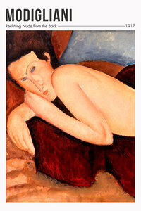 Poster / Leinwandbild - Amedeo Modigliani: Nu couché de dos - Photocircle