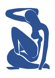Poster / Leinwandbild - Matisse – Woman in Blue 2 - Photocircle