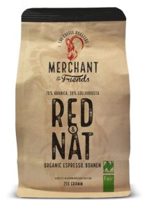 Merchant's Red & Nat Bio Espresso ganze Bohne 250g - Merchant & Friends