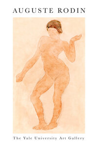 Poster / Leinwandbild - Nude, Right Knee Flexed von Auguste Rodin - Photocircle